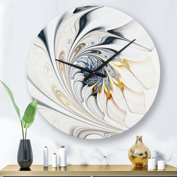 Artsy Wall Floral Art Wall Clock